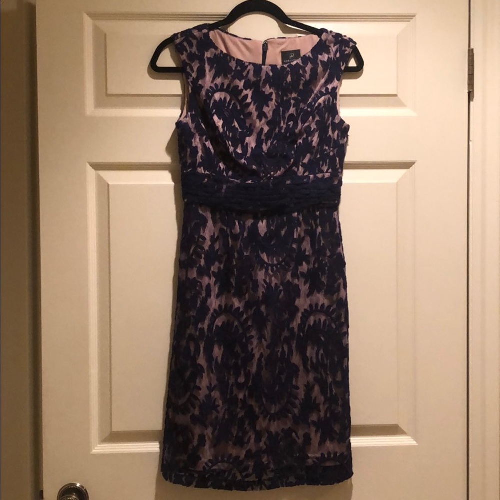 Adrianna Papell Blue Evening Dress